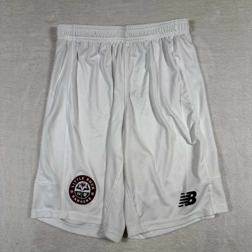New Balance Little Rock Rangers Soccer Shorts White‎ Men's Small Athletic